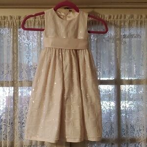 Cinderella Blush Pink Girl's Sequin Petticoat Dress Size 4/4T